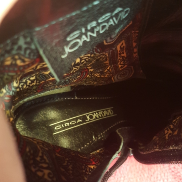 JOAN & DAVID ♡ CIRCA (C Jaggie) Soft Black Italian Leather Heeled Boots 5.5 - Picture 11 of 16